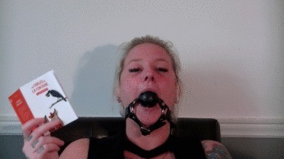 Gagged Reading Spitting