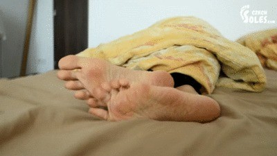 Cute Asian Girls Rubbing They Sexy Sleepy Feet