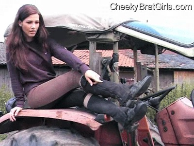 Cheeky Brat Girl Anna – Dirty Riding Boots For U